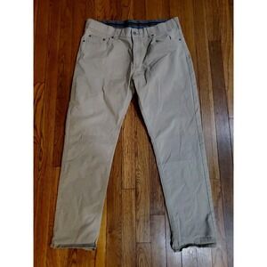 Members Mark Mason 5 Pocket Pants Straight Fit Utility Khaki Flex Tan Mens 36x30